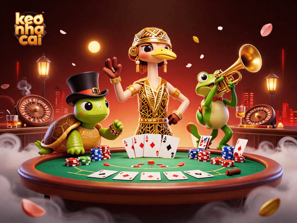 Experience excitement with keo nha cai as you engage in a vibrant casino scene with rich details.
