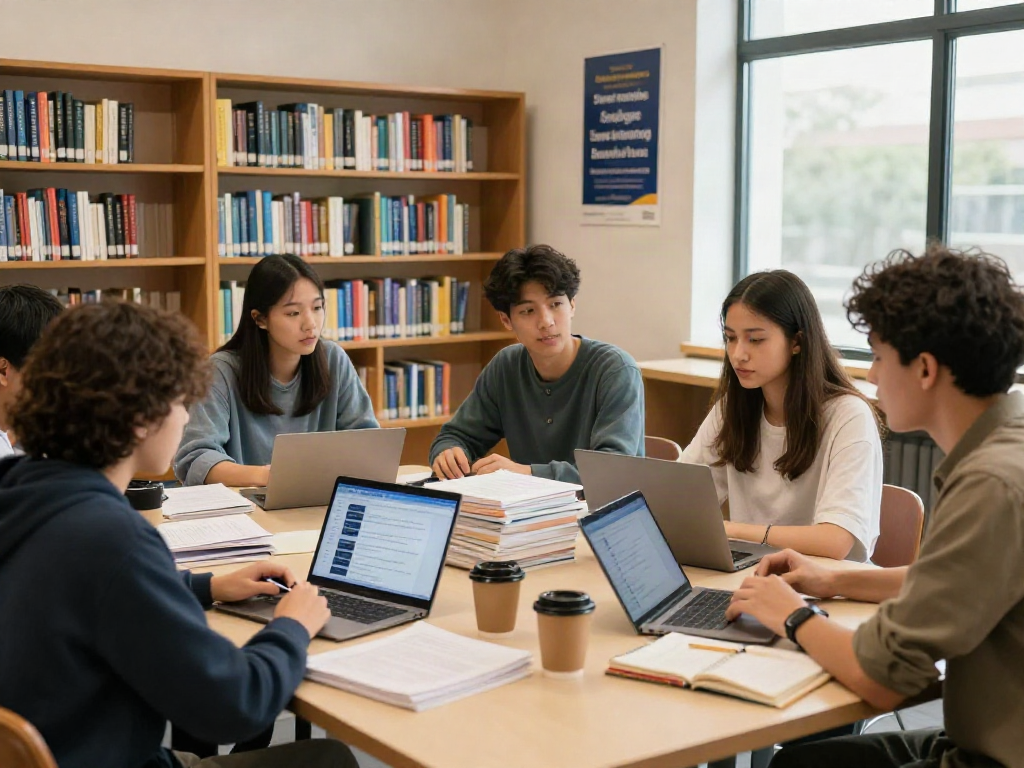 Studiegroep werkt samen aan het kopen van een HBO-diploma in een inspirerende leeromgeving.