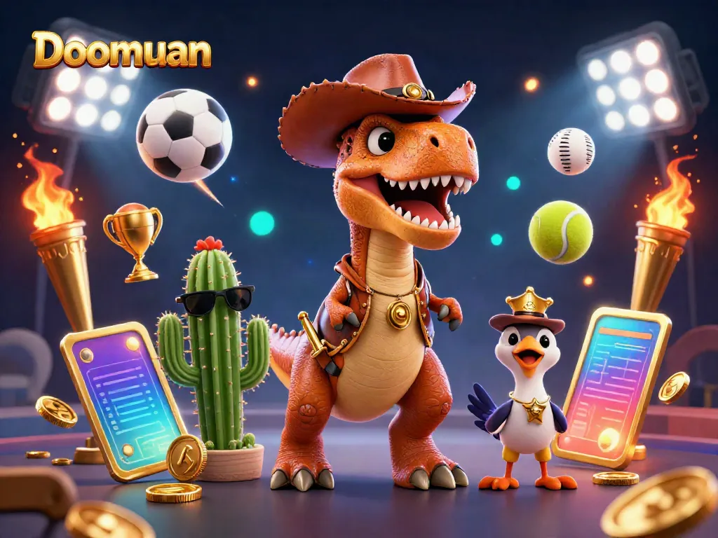 Doomuan offers a lively betting atmosphere with colorful characters and sports elements, enhancing gaming excitement.