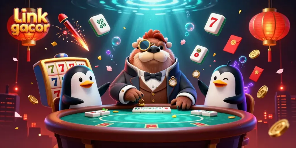 Play exciting games with the lively characters at the underwater poker night, featuring link gacor elements.