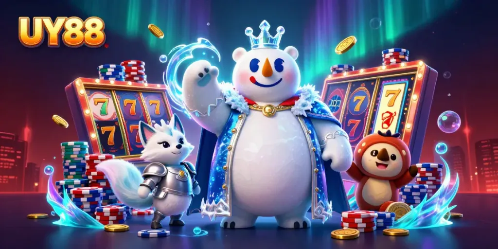 Experience the exciting gaming world of UY88 with vibrant jackpots and dynamic 3D characters.