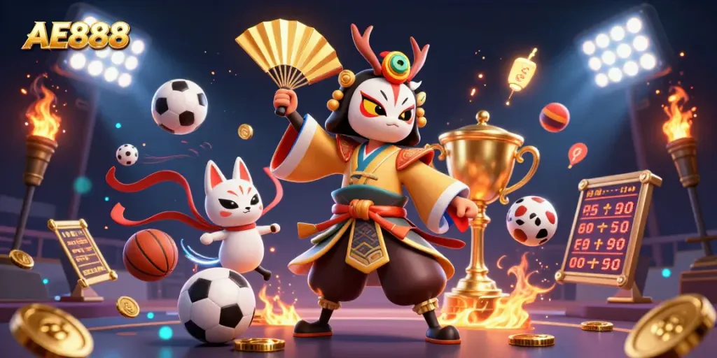 AE888 offers exciting gambling action with vibrant characters and dynamic sports elements.