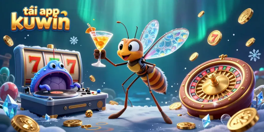 Play and win big with tải app kuwin featuring vibrant 3D casino creatures and jackpot elements.