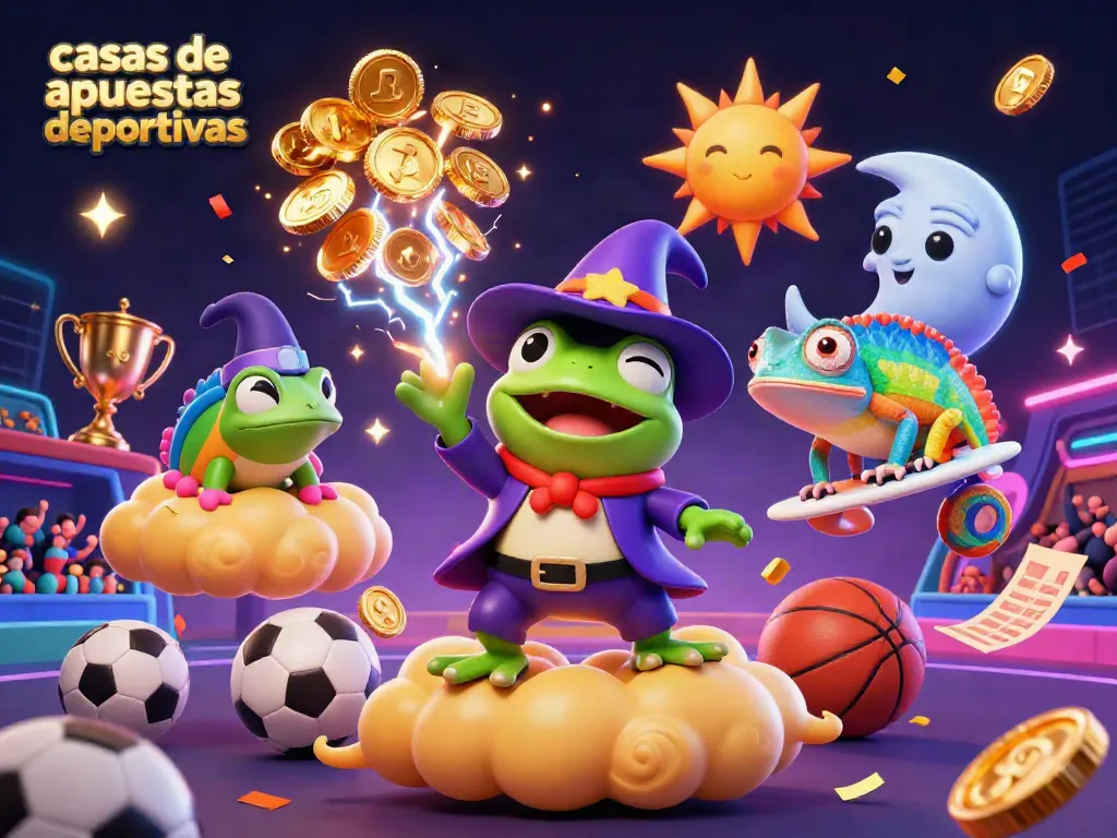 Las casas de apuestas deportivas ofrecen apuestas emocionantes con deportes y trofeos vibrantes.