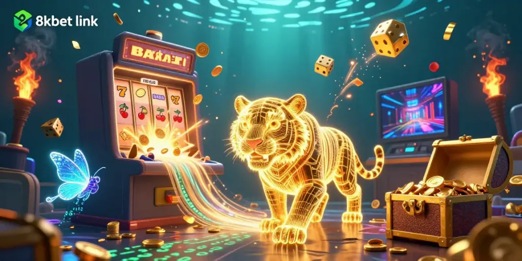 Engage with the thrilling 8xbet link through exciting casino adventures featuring vibrant 3D characters and dynamic game elements.