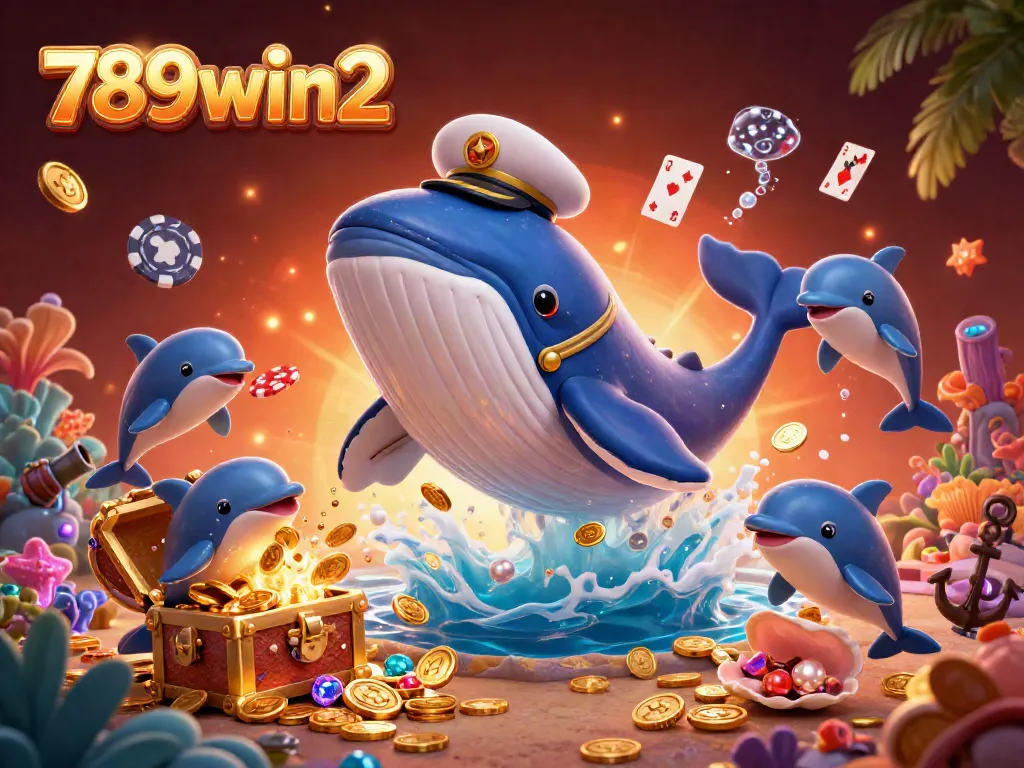 Experience winning strategies at 789win2 with vibrant casino-themed underwater adventure illustration.