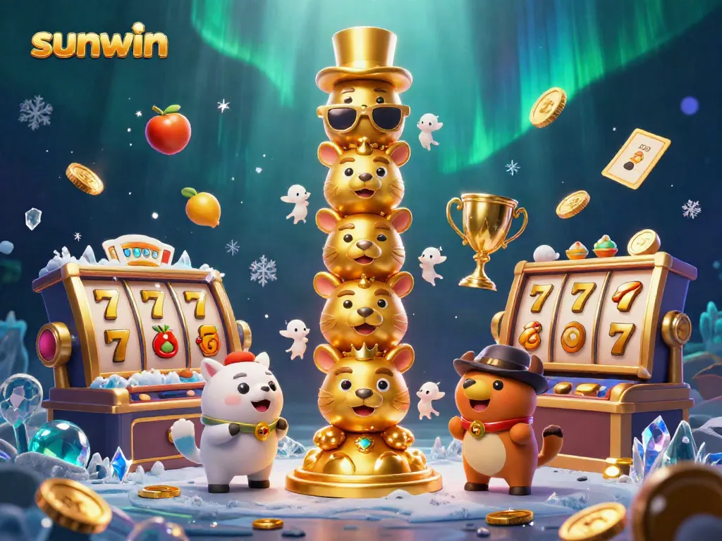 Engage in thrilling casino action with sunwin's vibrant totem pole and dynamic slots gameplay.