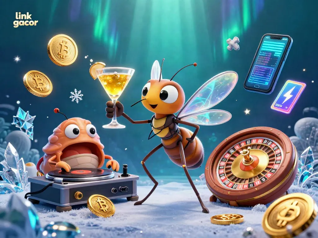 Engage with link gacor in this vibrant 3D casino illustration showcasing a unique blend of gaming elements.