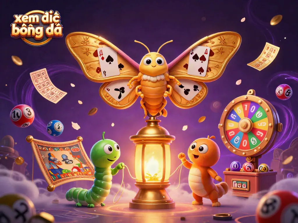 Experience xem trực tiếp bóng đá with interactive elements illustrating vibrant lottery scenes and golden treasures.
