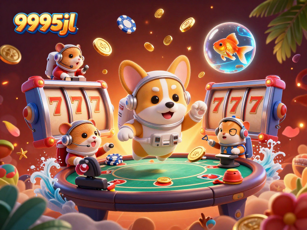 Experience the excitement of 9995jl in a vibrant space casino with cosmic characters and dynamic gaming elements.