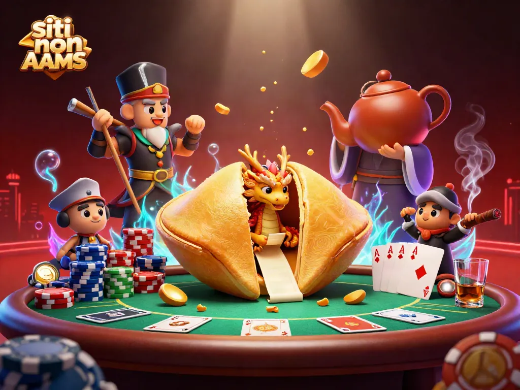 Gioca nei siti non AAMS con un'illustrazione 3D del casinò e dettagli accattivanti.