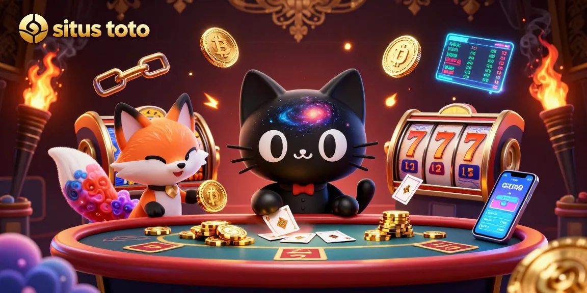 Engage in thrilling gameplay at situs toto, where cosmic cat appeals to luck at a vibrant casino