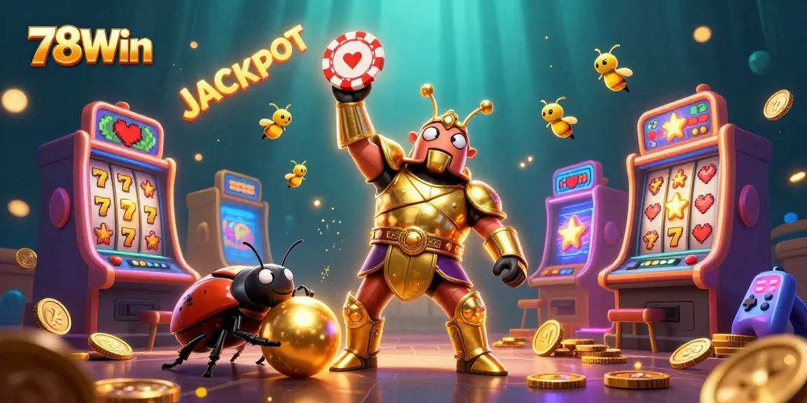 Engage with the thrilling world of 78Win as the herculean beetle conquers the casino in ultra-detailed 3D.