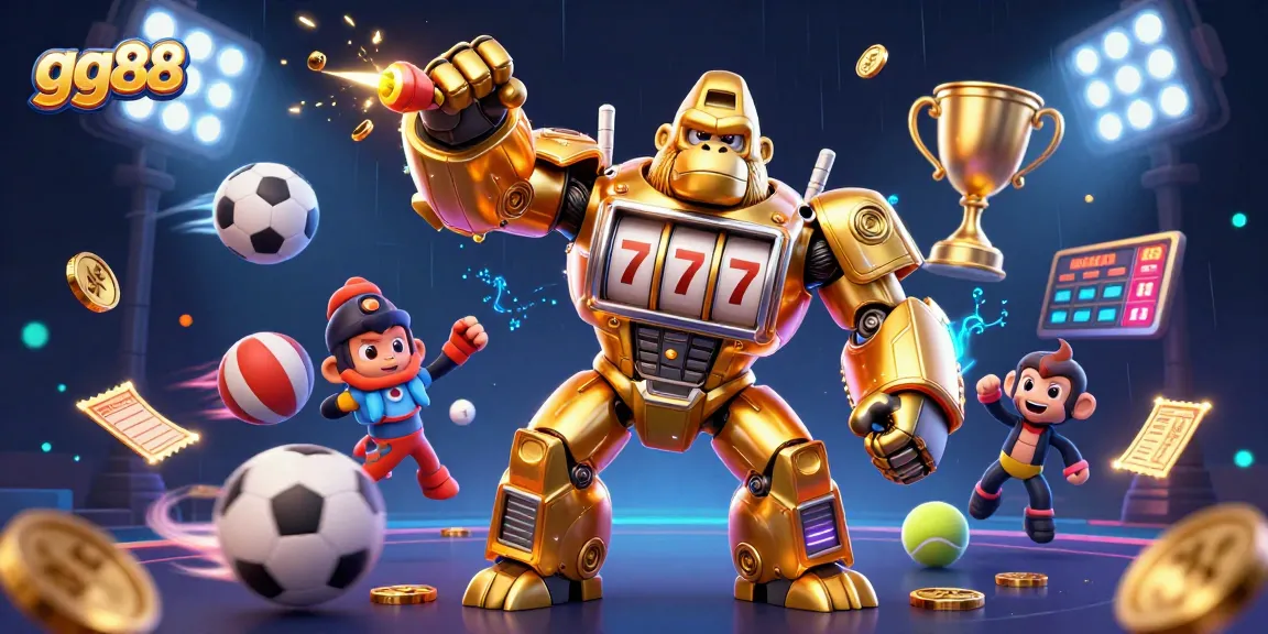 Experience thrilling gameplay at gg88 with a vibrant clash of casino elements and dynamic sports actions.